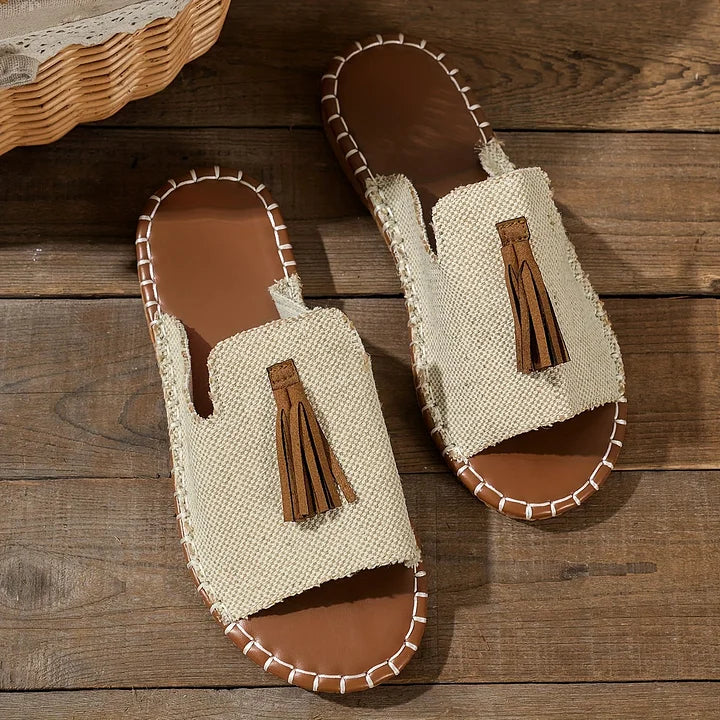 Sandaler for kvinner | Åpen tå med dusk