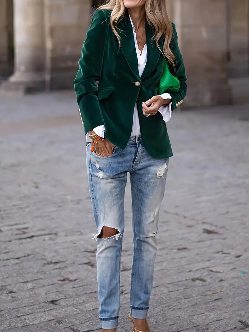Blazer for kvinner | Enkelt knappet skreddersydd