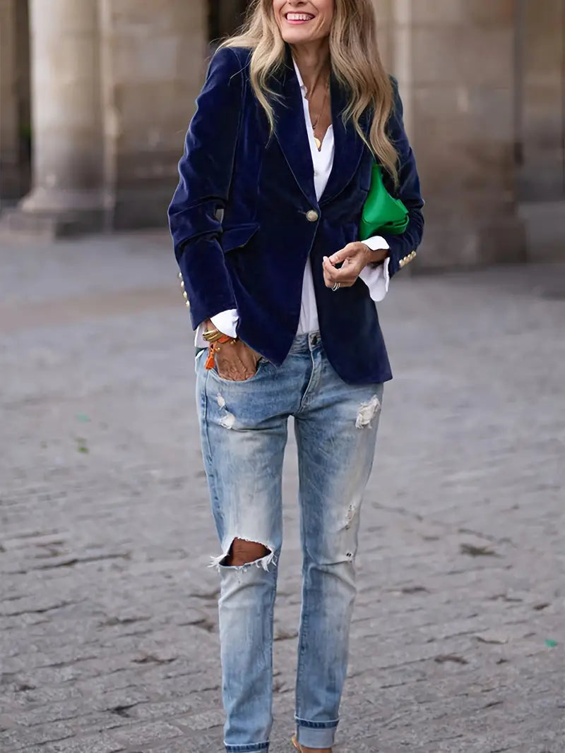 Blazer for kvinner | Enkelt knappet skreddersydd
