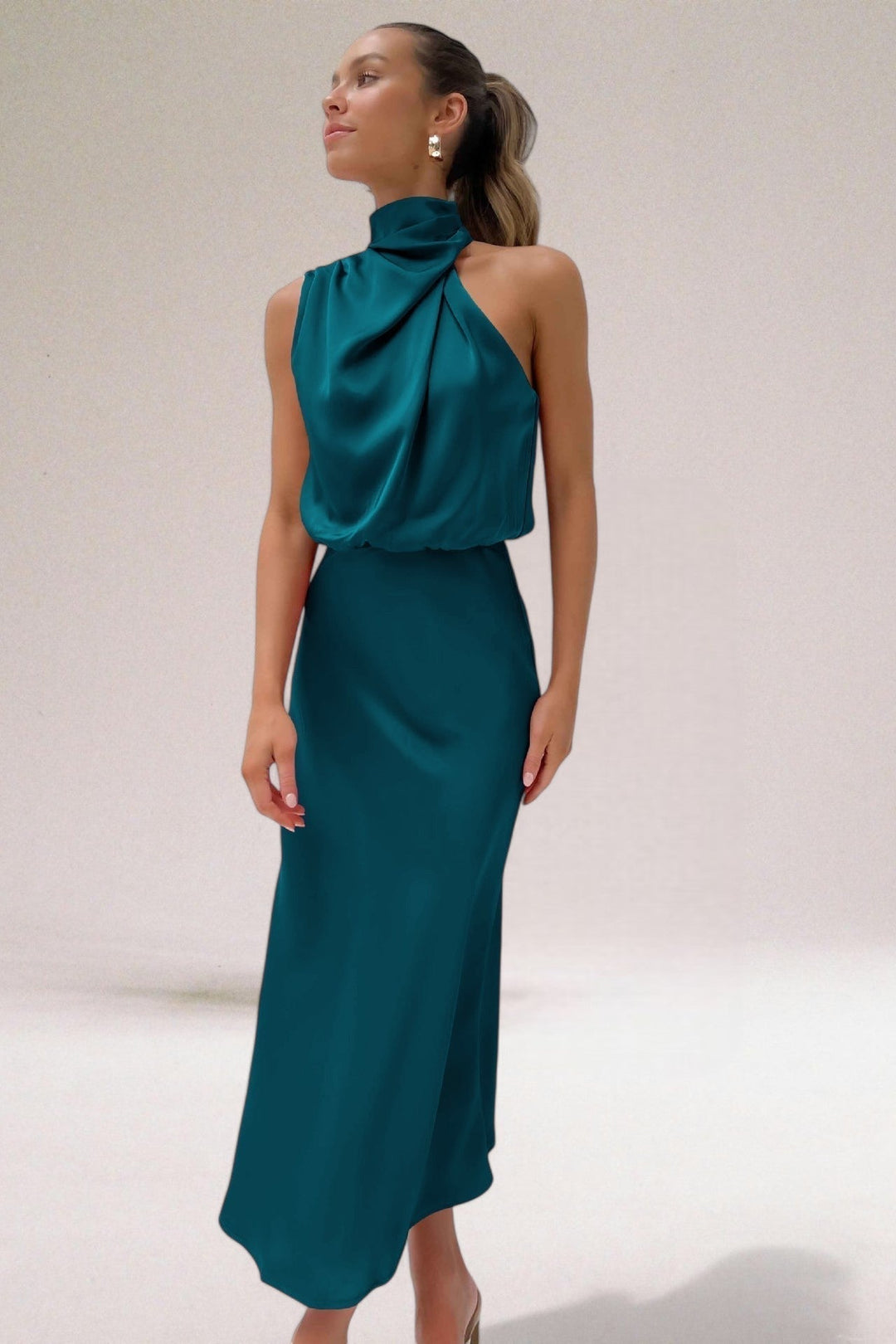Kjole for Kvinner | Halterneck Maxi