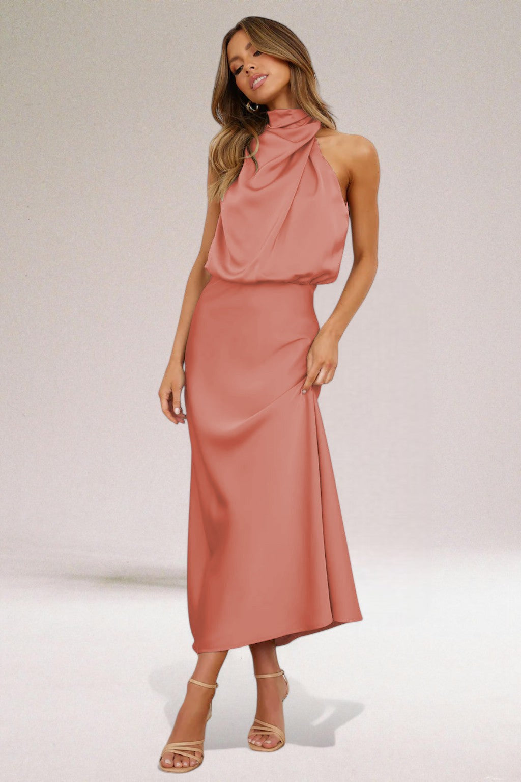 Kjole for Kvinner | Halterneck Maxi