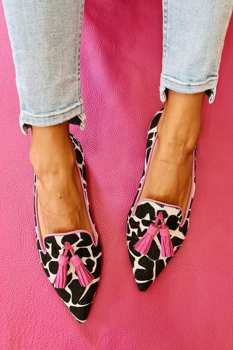 Loafers for kvinner | Mønstrede duskdetaljer