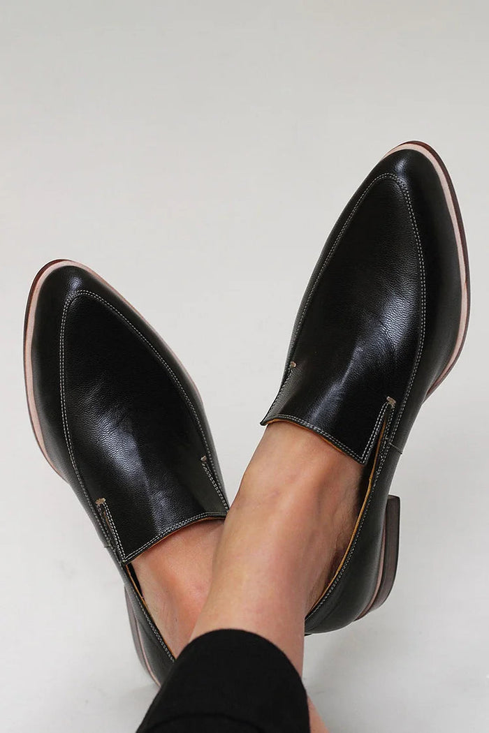 Loafers for kvinner | Spiss tå slip-on flate sko