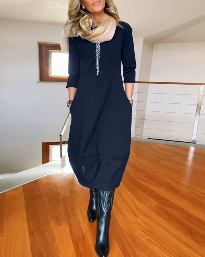 Damekjole | Rund Hals Midi