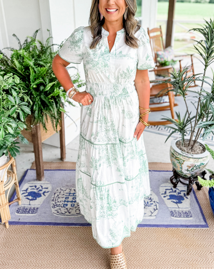 Kjole for kvinner | Klassisk Toile Maxi