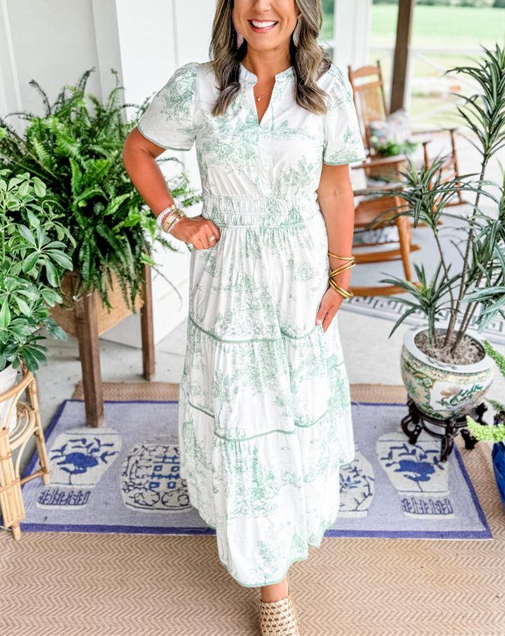 Kjole for kvinner | Klassisk Toile Maxi