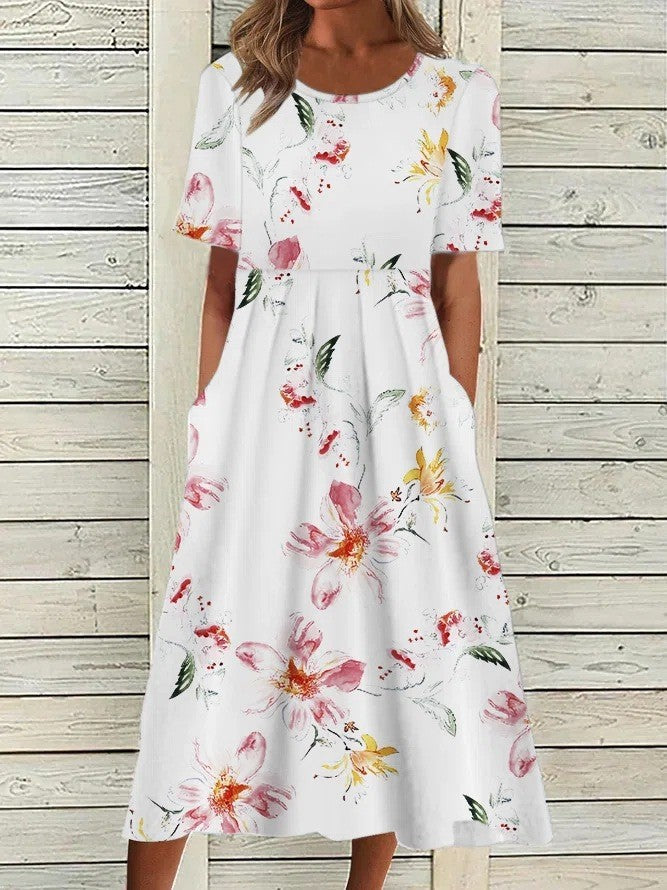 Kvinneklær | Blomstrete Midi