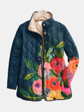 Damejakke | Fargerik Blomsterprint