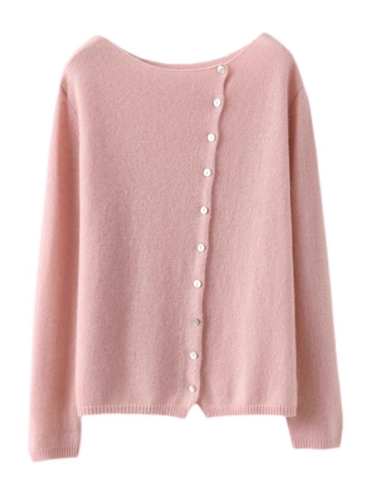Dame Cardigan | V-Hals Med Knapplukking