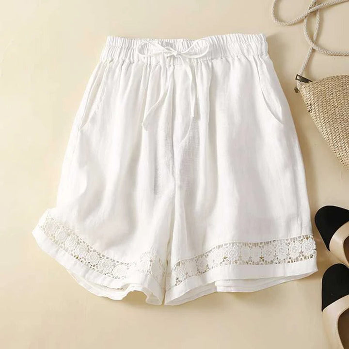 Dame Shorts | Elastisk Midje Detalj