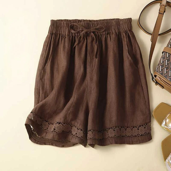 Dame Shorts | Elastisk Midje Detalj