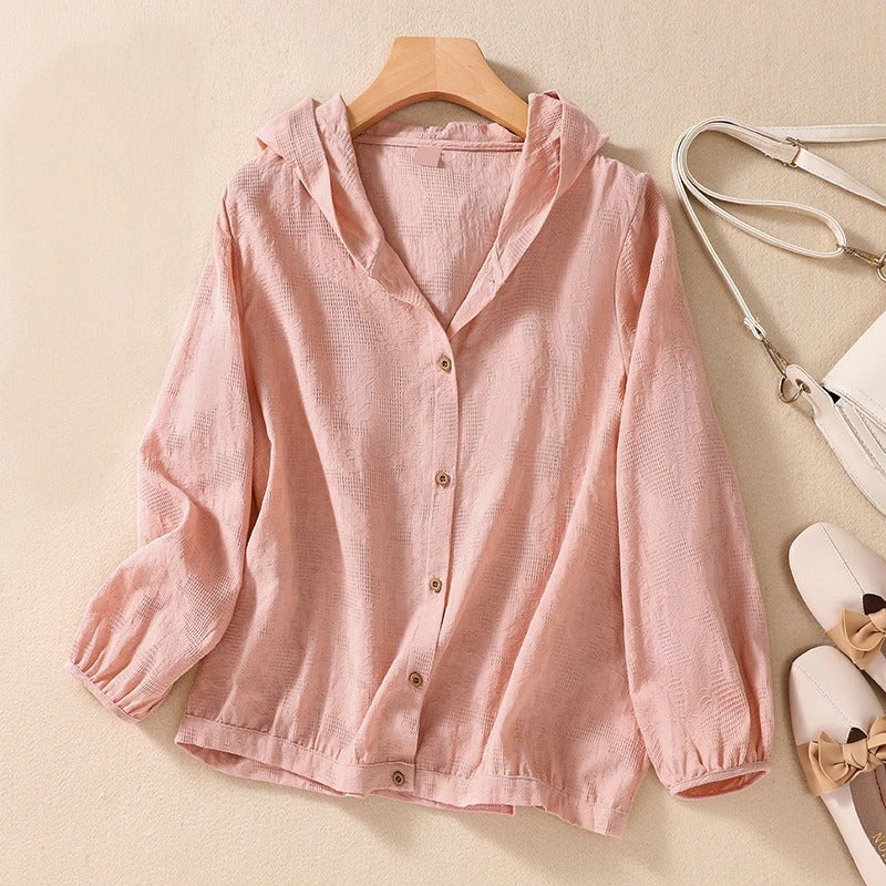 Damebluse | Hetteknapp-opp