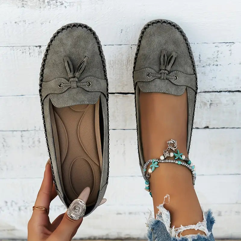 Kvinnelige Komfortable Loafers | Slip-On Polstret