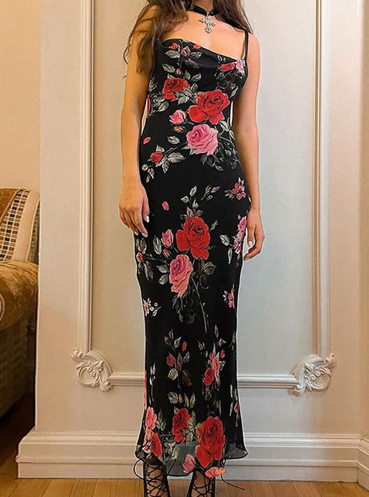 Kvinnes Blomster Maxi Kjole | Casual