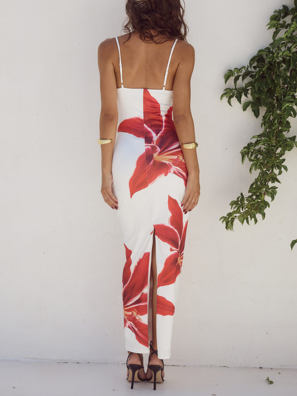 Kvinne Floral Maxi Kjole | Strand