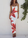 Kvinne Floral Maxi Kjole | Strand