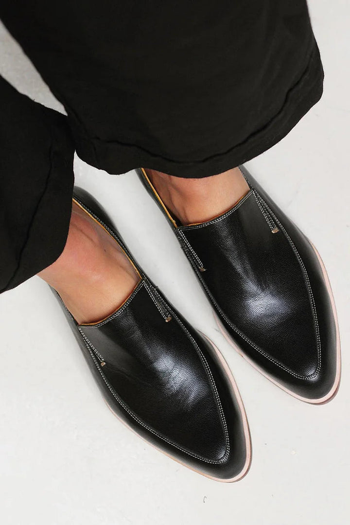 Loafers for kvinner | Spiss tå slip-on flate sko