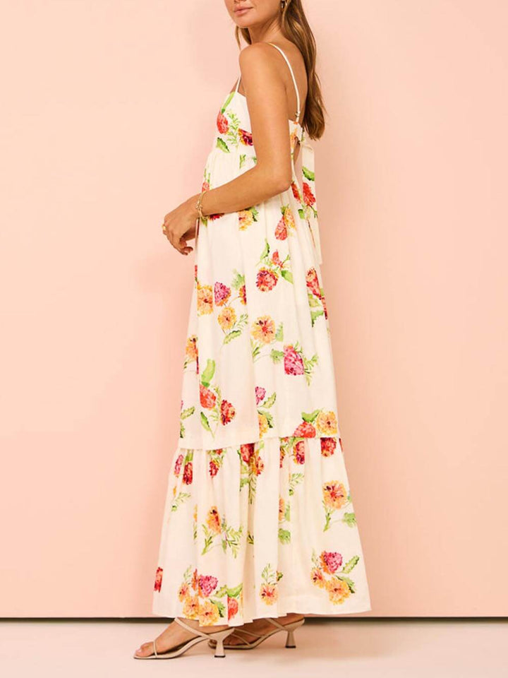 Damer Maxi Sommerkjole | Casual Åpen Rygg