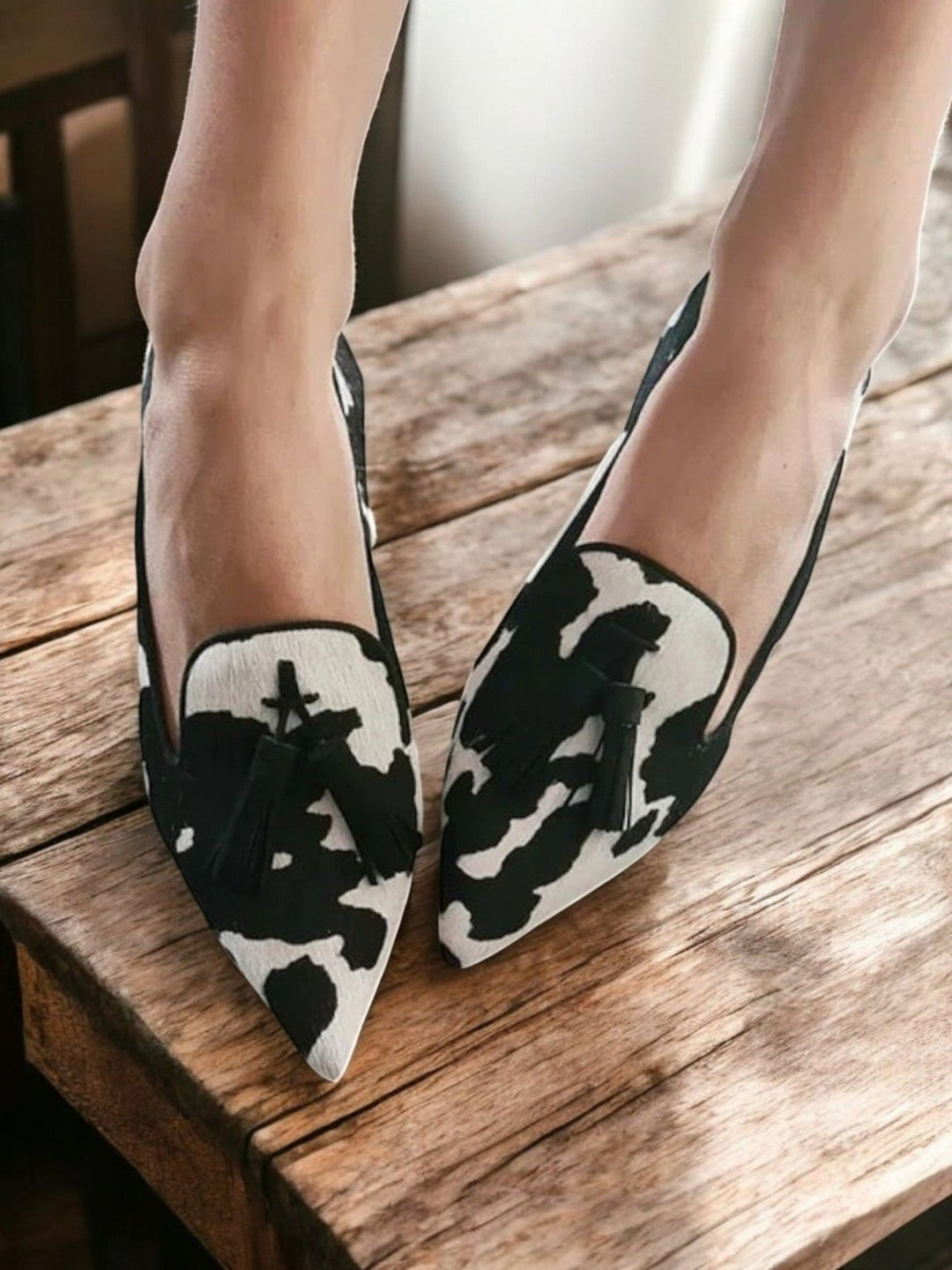 Loafers for kvinner | Mønstrede duskdetaljer