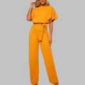 Dame Jumpsuit med Vide Ben | Beltestangermansjetter