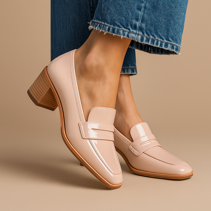 Blokkhæler for kvinner | Lukket tå Slip-On