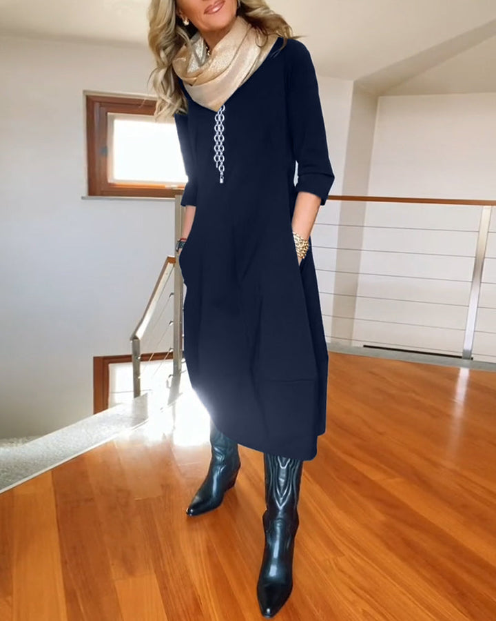 Damekjole | Rund Hals Midi
