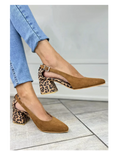 Blokkhæler for kvinner | Lukket tå slingback