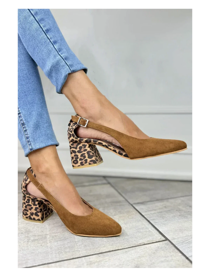 Blokkhæler for kvinner | Lukket tå slingback