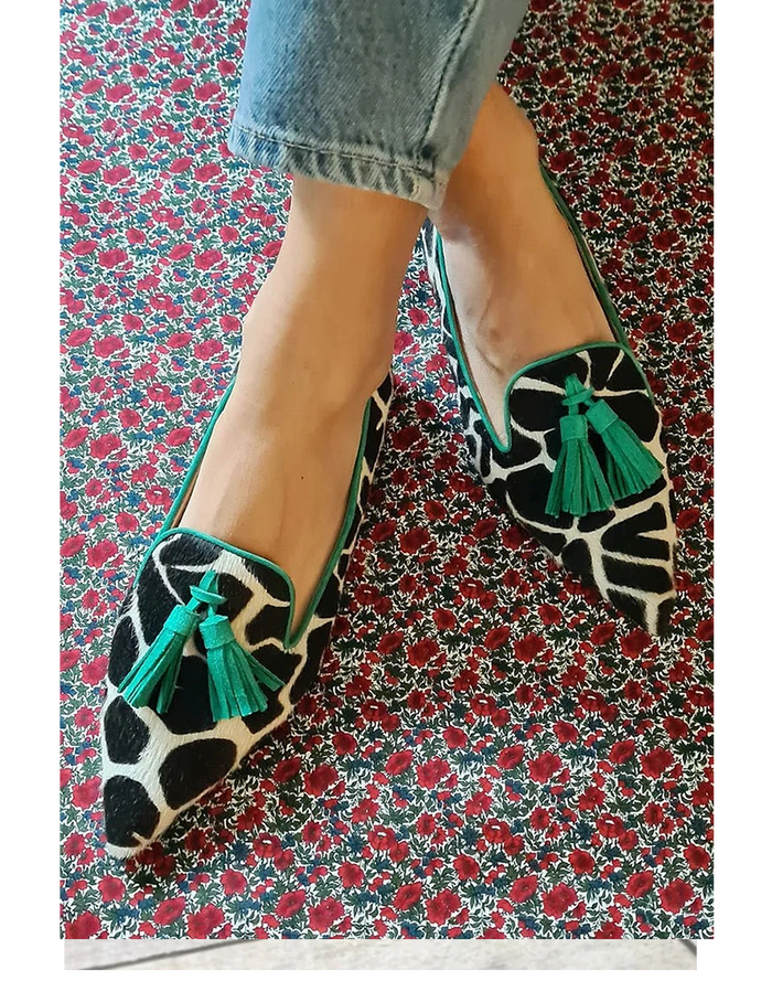 Loafers for kvinner | Mønstrede duskdetaljer