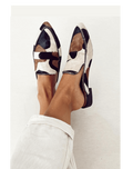 Loafers for kvinner | Mønstret flat såle