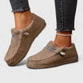 Loafers for kvinner | Flate teksturerte slip-on