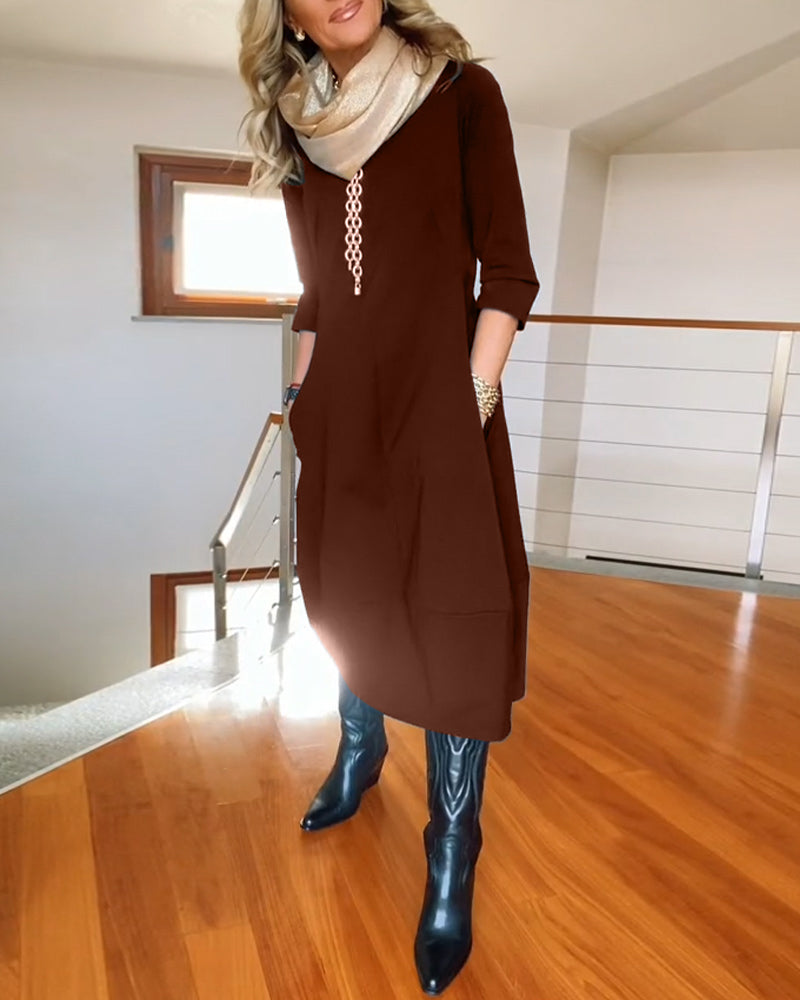 Damekjole | Rund Hals Midi