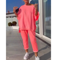 Kvinne Loungewear | Oversized Topp Taperte Bukser