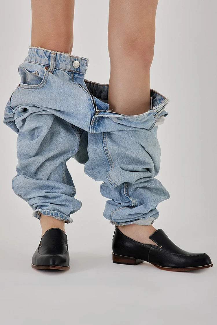 Loafers for kvinner | Spiss tå slip-on flate sko