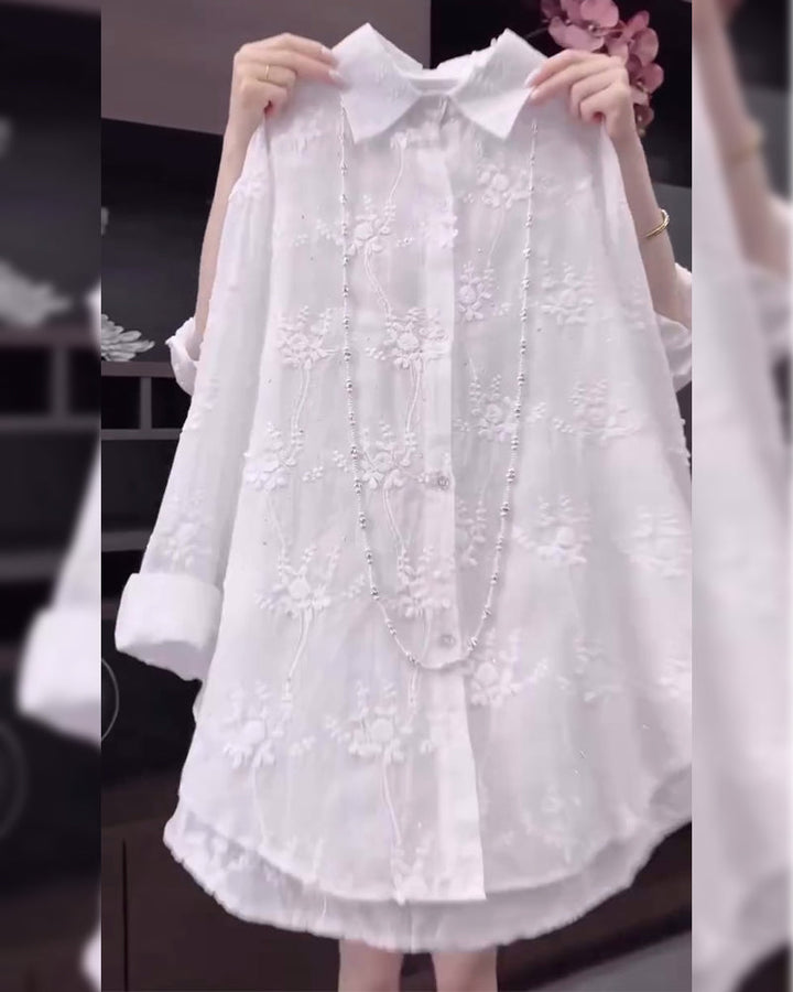 Damebluse | Blomsterbrodert