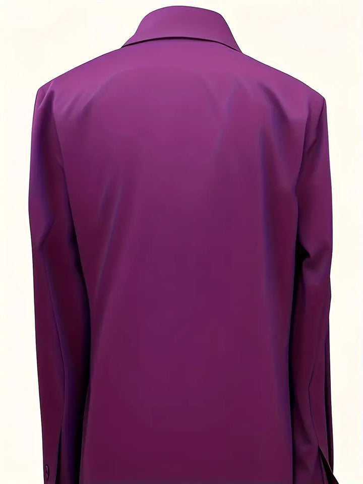 Damebluse | Langermet Krage V-Hals