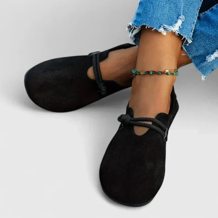 Loafers For Women | Rund Tå med Tau Detalj
