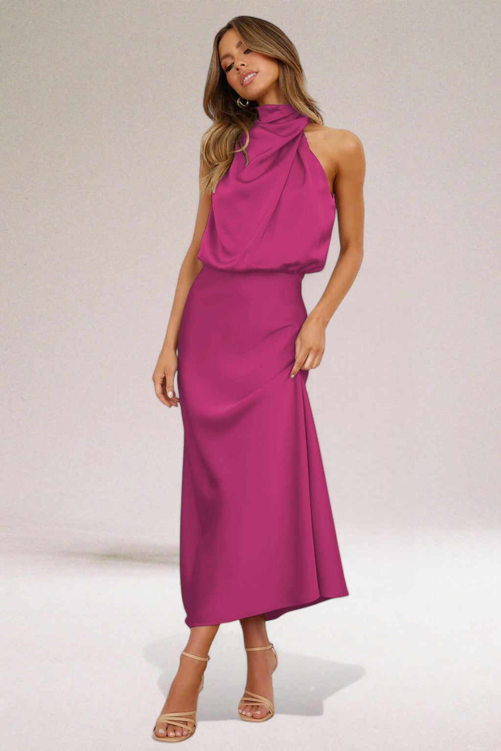 Kjole for Kvinner | Halterneck Maxi