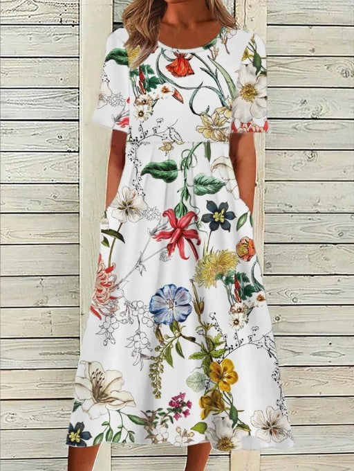 Kvinneklær | Blomstrete Midi