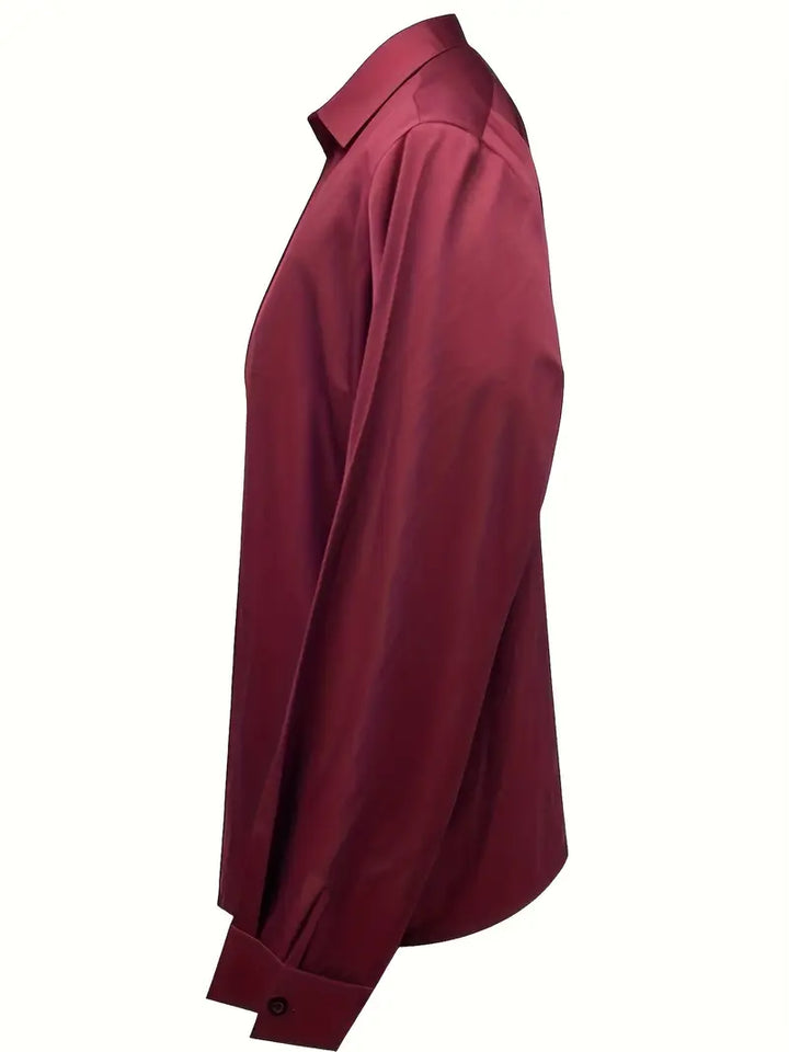 Damebluse | Langermet Krage V-Hals