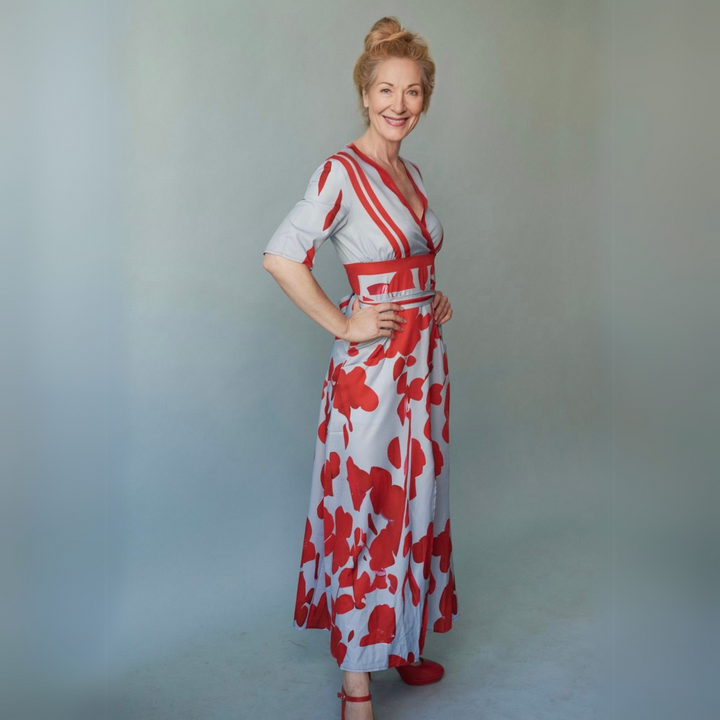 Kjole for kvinner | Blomstrete Wrap Maxi Lengde