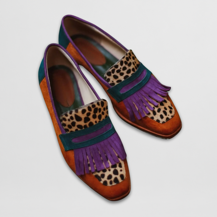 Loafers For Women | Mønstrede Frynse Detaljer