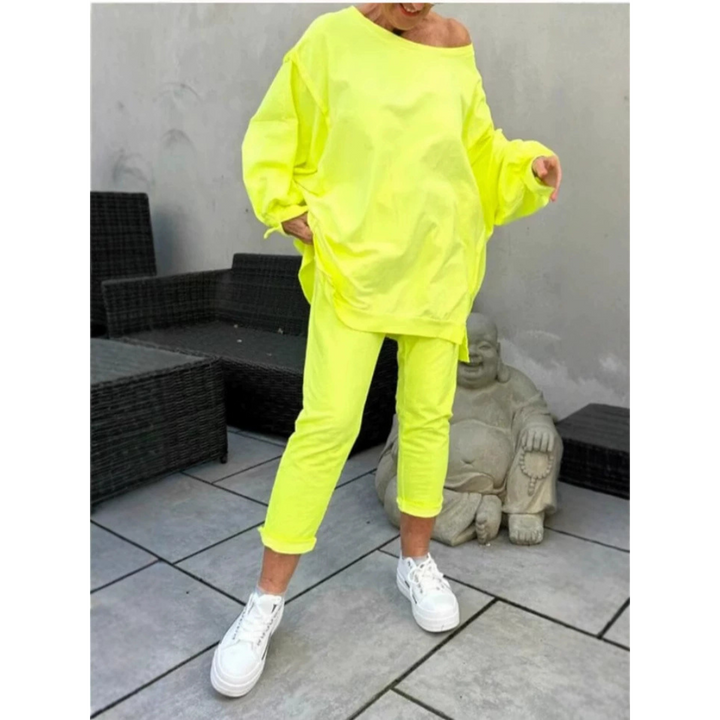 Kvinne Loungewear | Oversized Topp Taperte Bukser