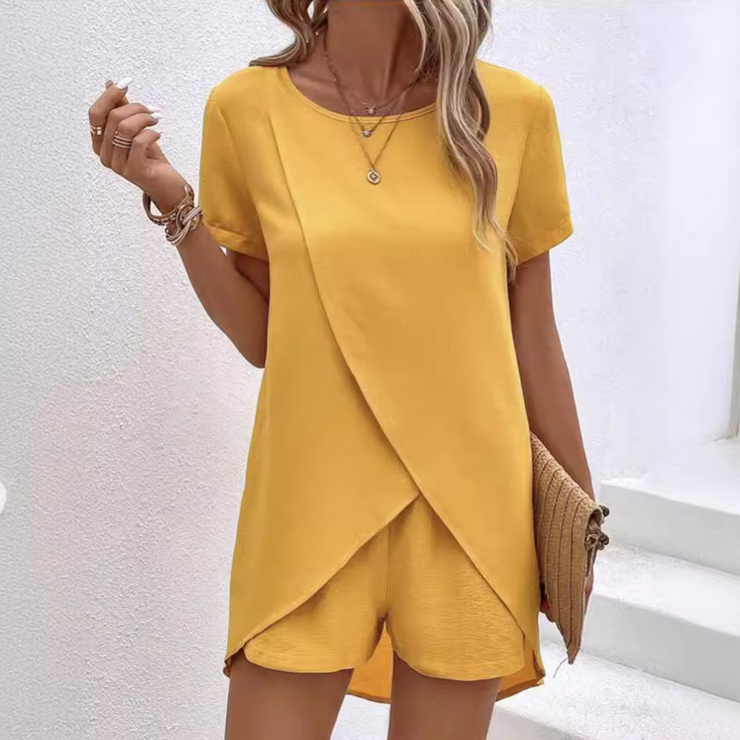 Dame Sommer Koordineringssett | Kortermet Topp Shorts