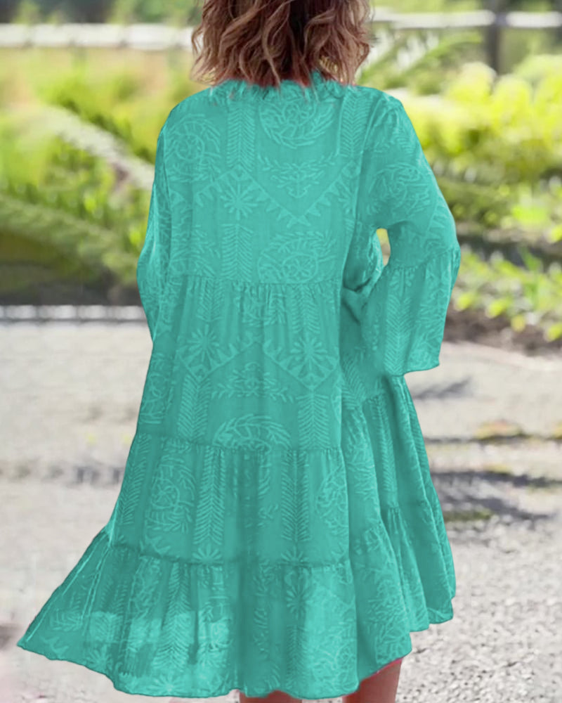 Dame Boho Midi Kjole | Laget