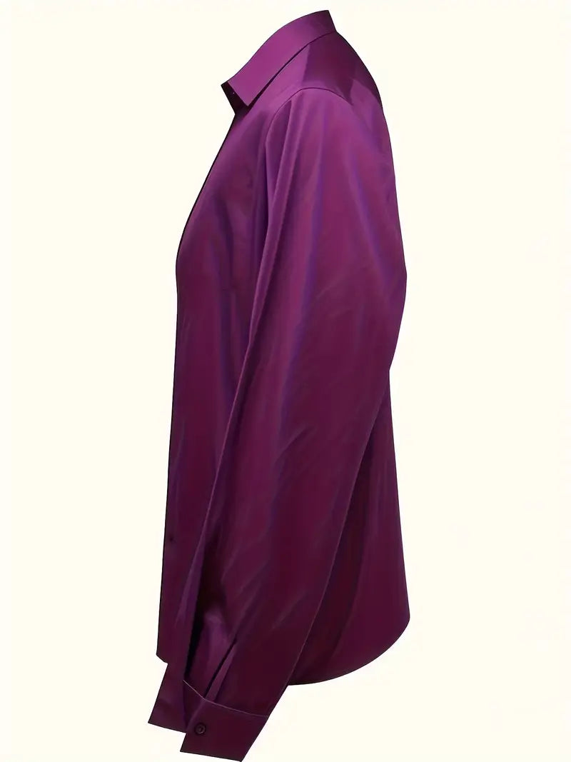 Damebluse | Langermet Krage V-Hals