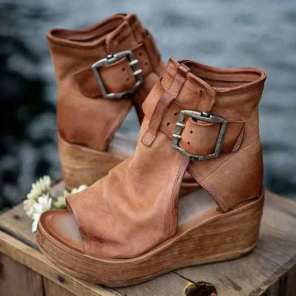 Sandaler For Kvinner | Spenne Stropp Wedge Stil