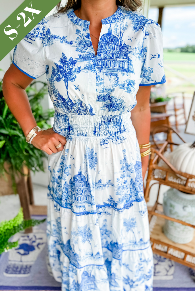 Kjole for kvinner | Klassisk Toile Maxi