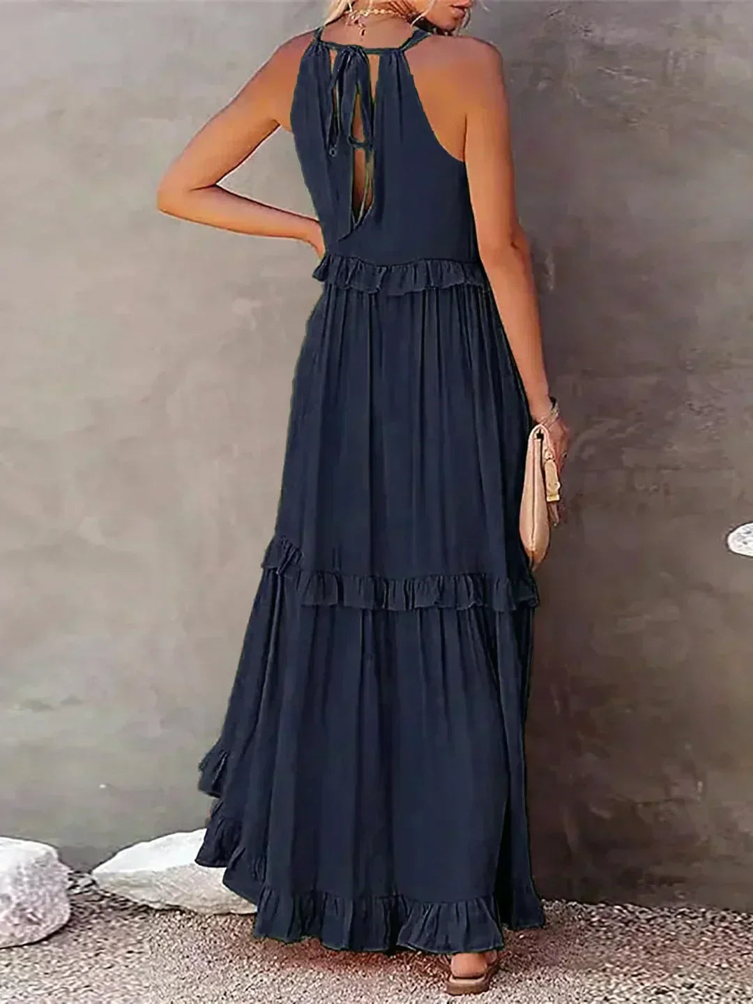Kjole for kvinner | Lagdelt design maxi