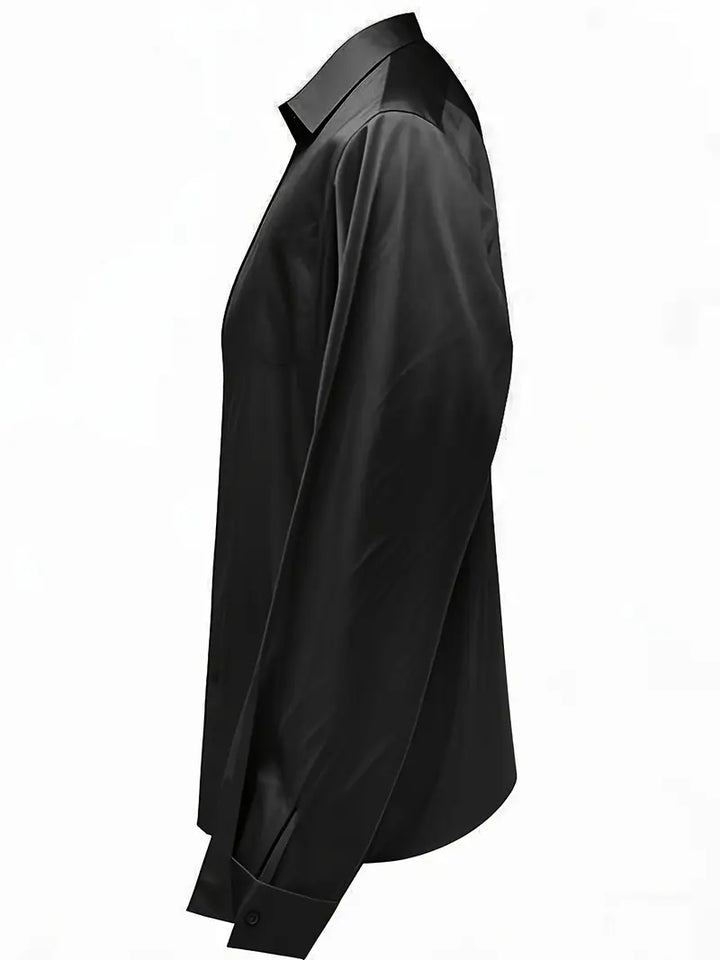 Damebluse | Langermet Krage V-Hals